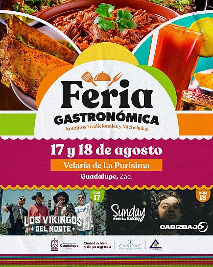 INVITAN A LA PRIMERA EDICIÓN DE LA FERIA GASTRONÓMICA EN GUADALUPE 