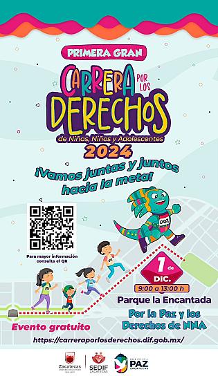 INVITAN A PARTICIPAR EN LA CARRERA POR LOS DERECHOS DE NIÑAS, NIÑOS Y ADOLESCENTES