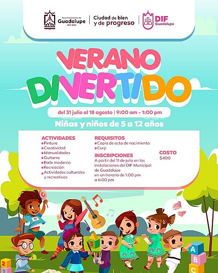 INVITAN A PEQUEÑOS GUADALUPENSES A VIVIR UN ‘VERANO DIVERTIDO’ 