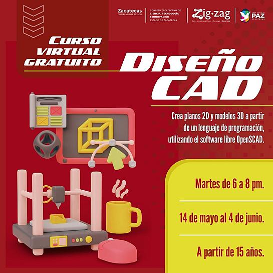 INVITA ZIGZAG A CURSOS GRATUITOS VIRTUALES SOBRE DISEÑO CAD