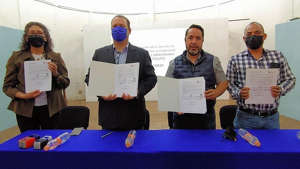 CECYTEZ PROMUEVE LA CAPACITACIÓN DEL PERSONAL SINDICALIZADO