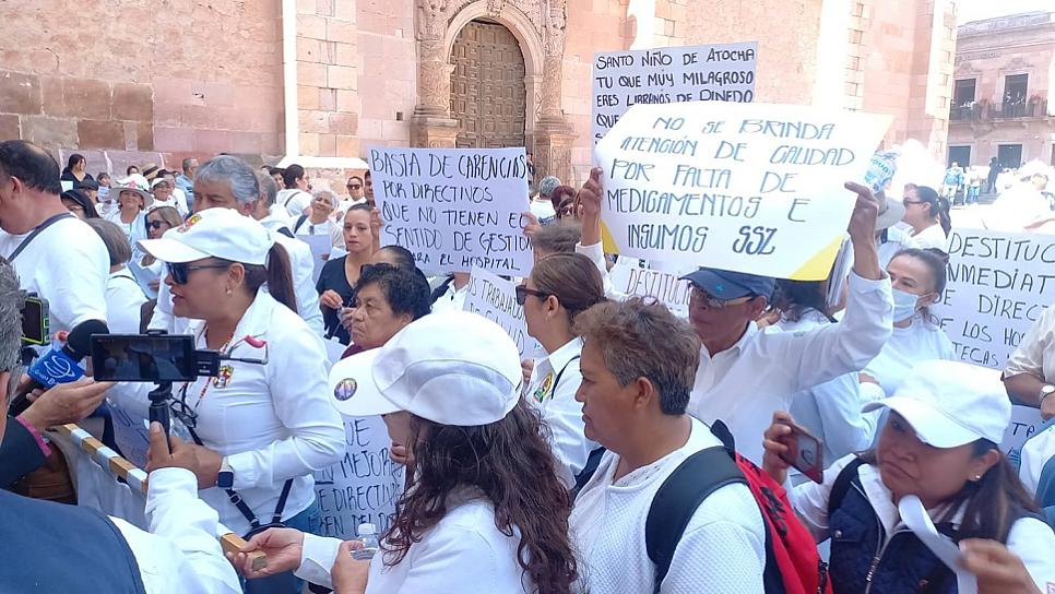 TRABAJADORES DE LA SALUD SE MANIFIESTAN ANTE EL INCUMPLIMIENTO DE LAS PETICIONES QUE HAN REALIZADO