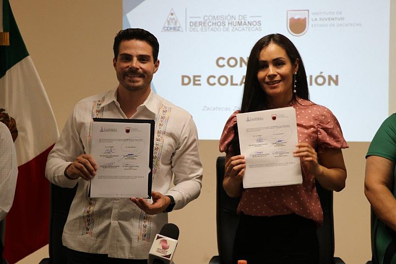 LA CDHEZ E INJUVENTUD FORTALECEN ACCIONES EN FAVOR DE LOS JÓVENES 