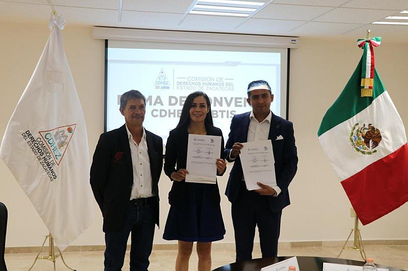 LA CDHEZ Y CBTIS ESTRECHAN LAZOS EN FAVOR DE LOS DERECHOS HUMANOS