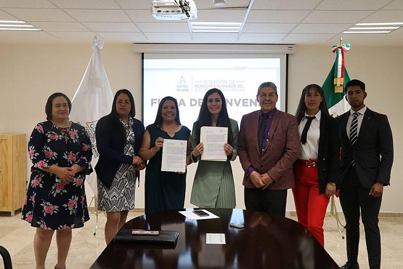 LA CDHEZ Y LA CONCAAM ESTRECHAN LAZOS POR LOS DERECHOS HUMANOS