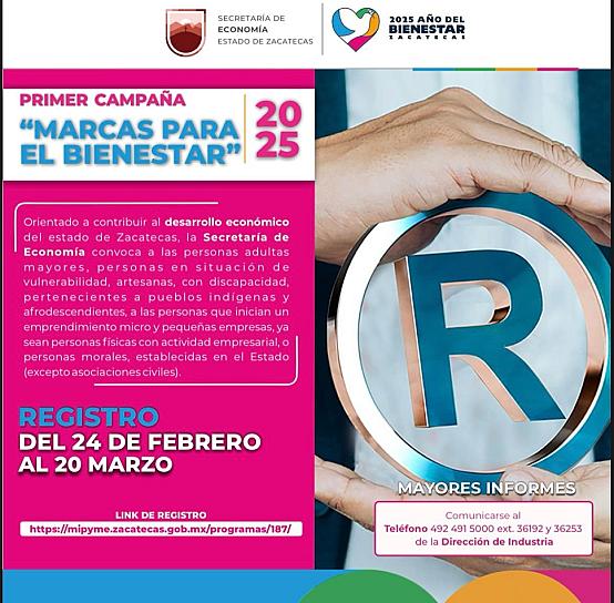 Lanza Gobierno de Zacatecas primera campaña Marcas para el Bienestar 2025