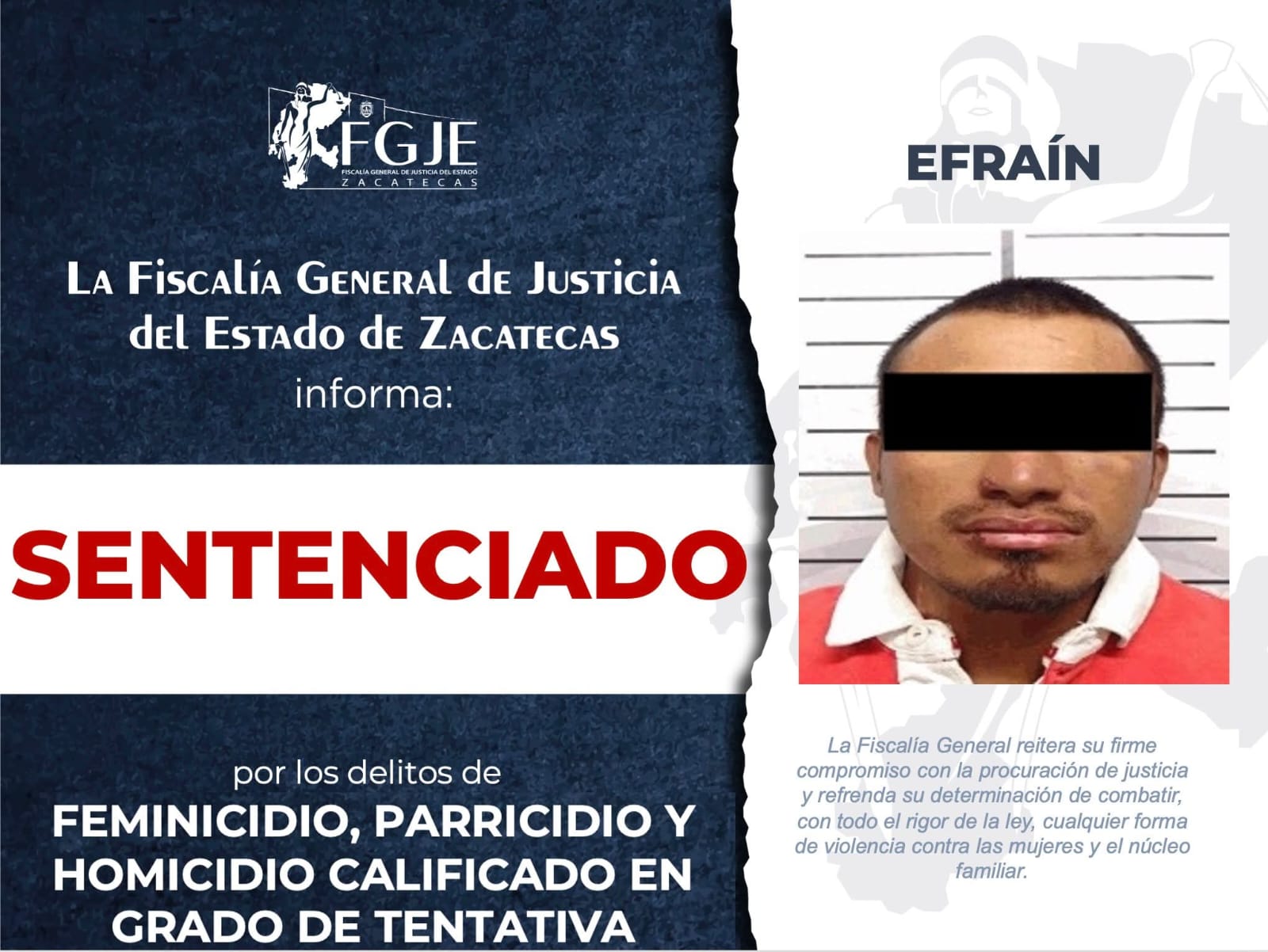 SENTENCIAN A 50 AÑOS DE CÁRCEL PARA RESPONSABLE DE MULTIHOMICIDIO EN PLATEROS
