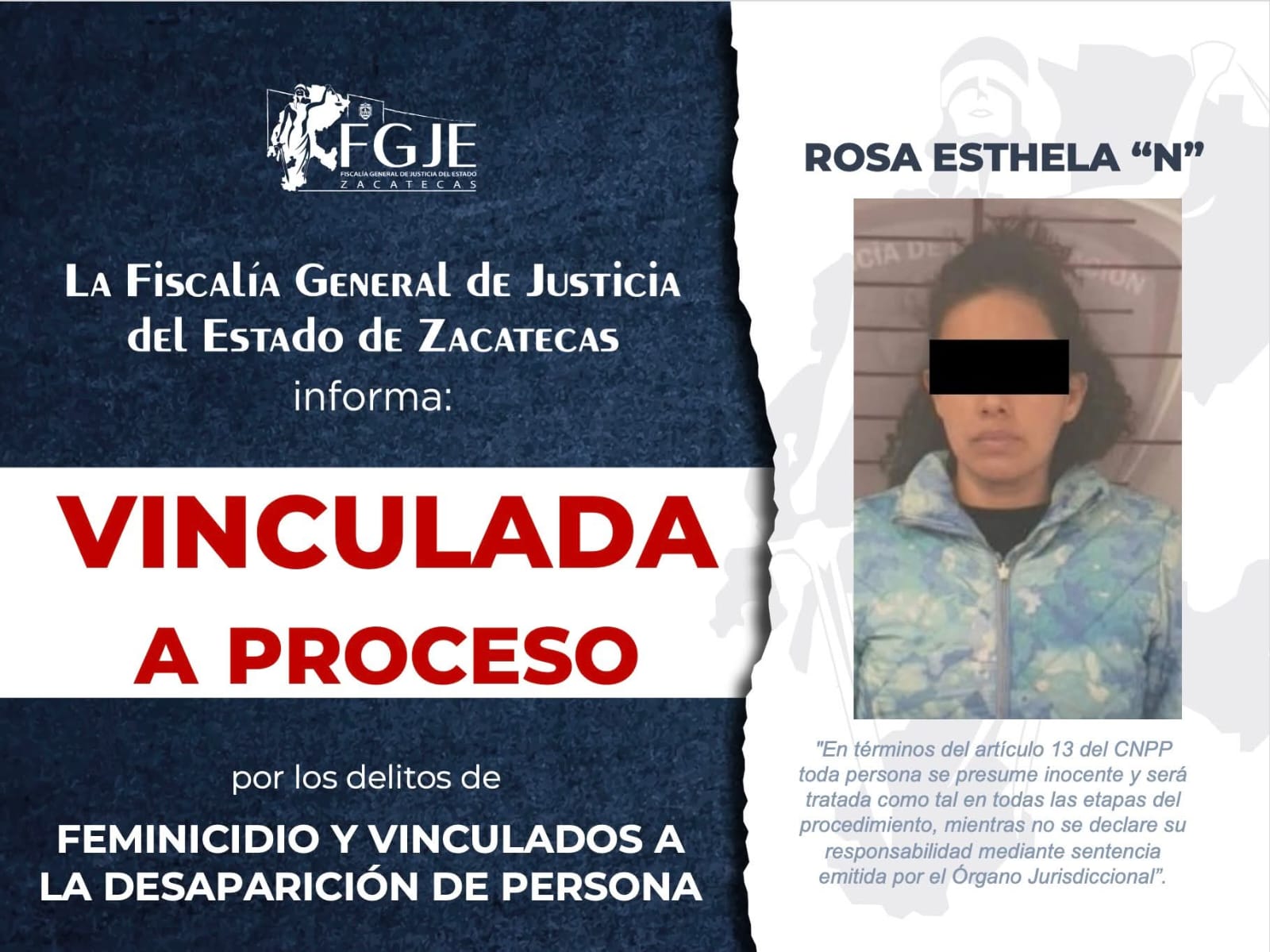 VINCULAN A PROCESO A MUJER POR EL FEMINICIDIO DE LA INSTRUCTORA DE ZUMBA