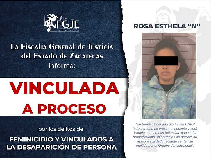 VINCULAN A PROCESO A MUJER POR EL FEMINICIDIO DE LA INSTRUCTORA DE ZUMBA