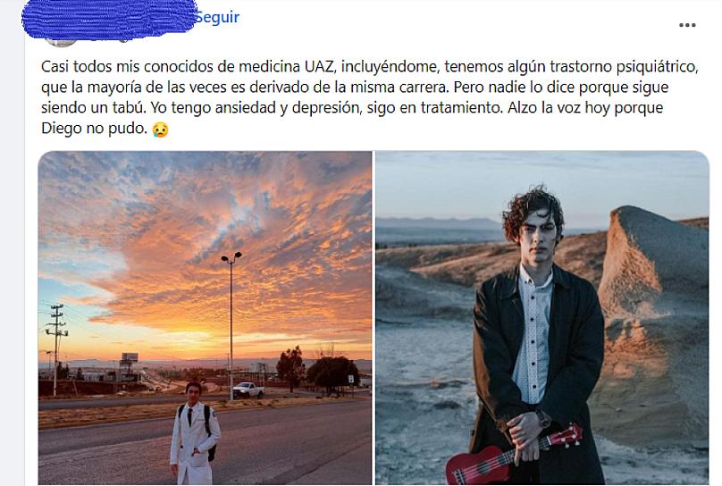 LA SALUD MENTAL TAMBIÉN IMPORTA! ALUMNOS DE MEDICINA DE LA UAZ LAMENTAN SUICIDIO DE COMPAÑERO Y ALZA LA VOZ
