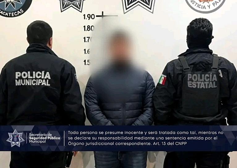 POR VIOLENTO, SE LO LLEVAN DETENIDO
