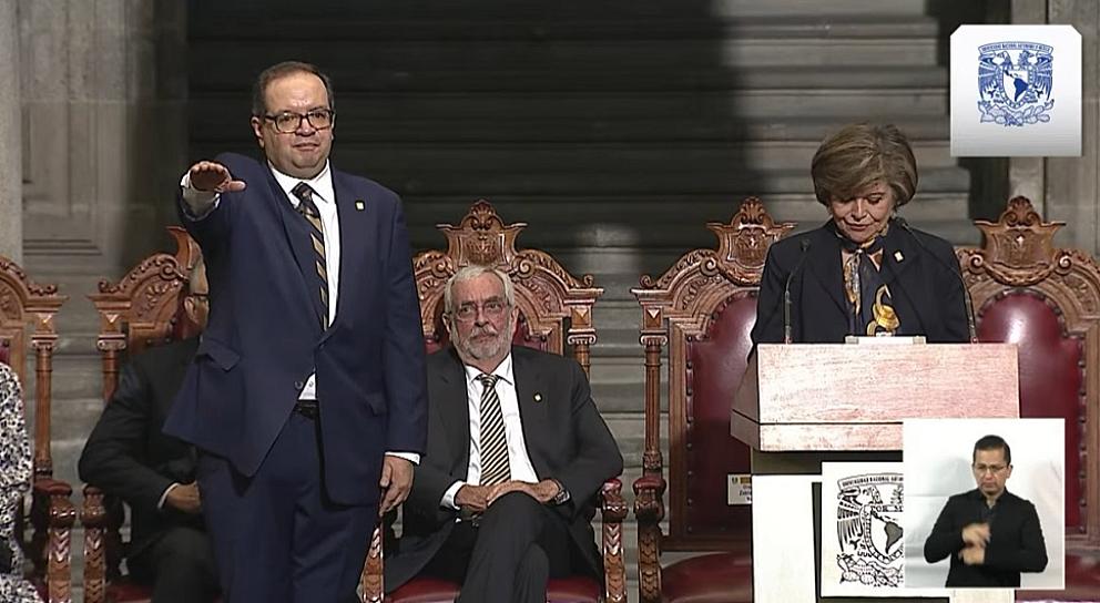 LEONARDO LOMELÍ RINDE PROTESTA COMO NUEVO RECTOR DE LA UNAM