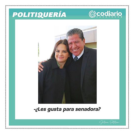 -¿Les gusta para senadora?