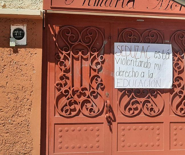 LEVANTAN PARO DE ACTIVIDADES EN ESCUELA MORELOS EN FRESNILLO 