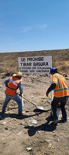 LIMPIAN ESPACIOS ABIERTOS Y TIRADEROS CLANDESTINOS DE RÍO GRANDE 