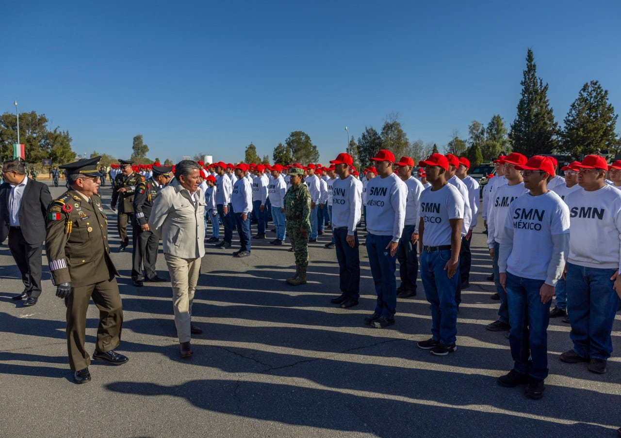 DAVID MONREAL DA LA BIENVENIDA A A JÓVENES DEL SERVICIO MILITAR CLASE 2007