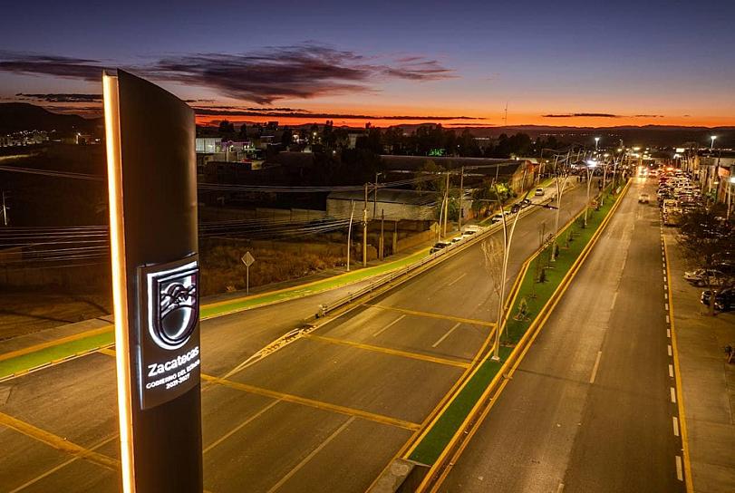 Lista, vialidad Nezahualcóyotl en Zacatecas