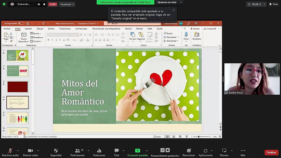LLAMA EMILIA PESCI A DECONSTRUIR EL AMOR ROMÁNTICO