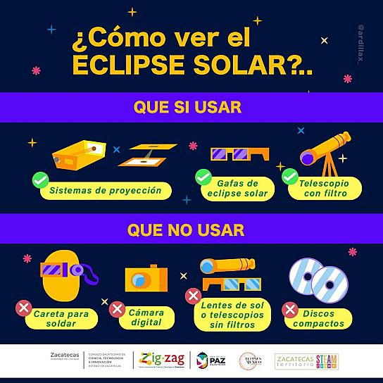 LLAMAN A DISFRUTAR DE LA OBSERVACIÓN DEL ECLIPSE DE FORMA SEGURA 