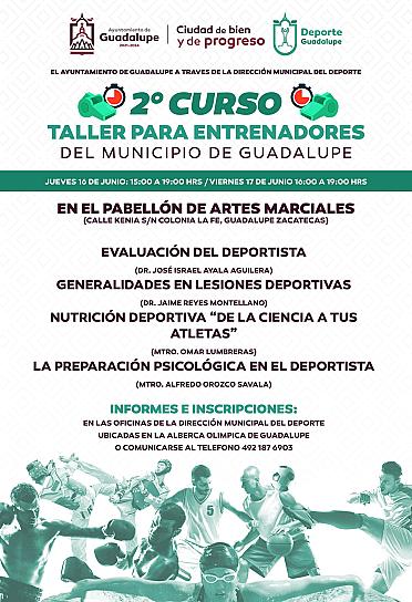 LLAMAN A ENTRENADORES A PARTICIPAR EN TALLERES DEPORTIVOS 