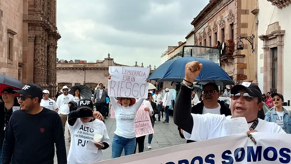 LLAMA ZACATECAS A MOVILIZACIONES EN DEFENSA DEL PJF A NIVEL NACIONAL 