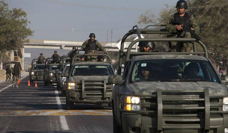 LLEGA CONVOY DE MILITARES A ZACATECAS 