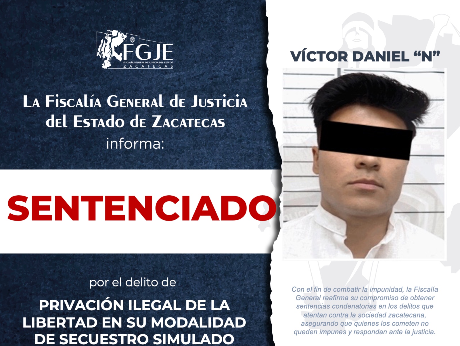 LO SENTENCIAN A 4 AÑOS POR SECUESTRO SIMULADO