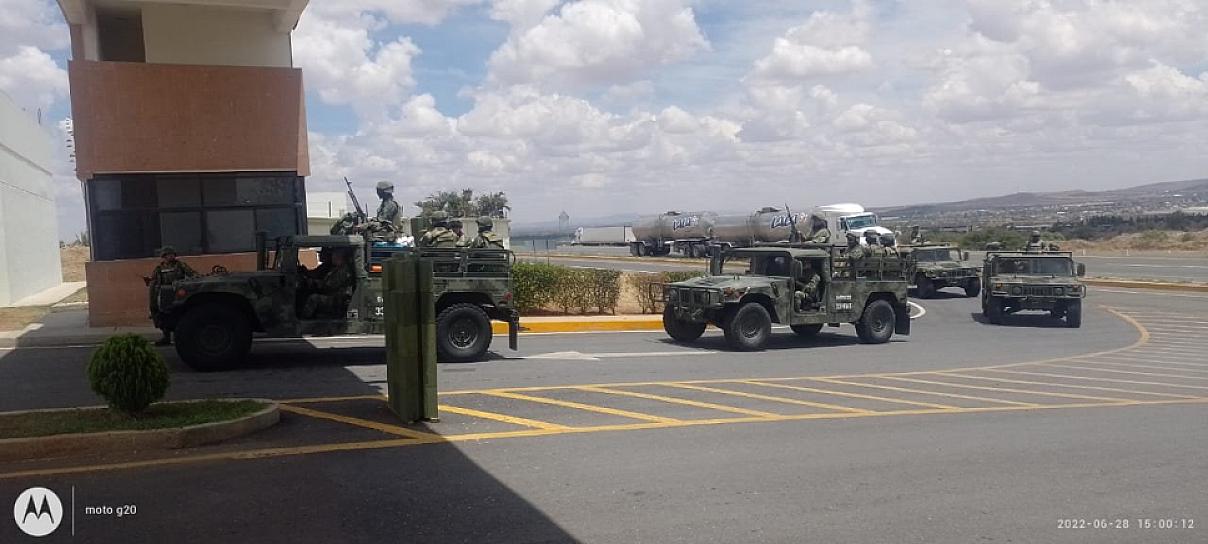 LLEGAN 250 MILITARES A ZACATECAS PARA REFORZAR LA SEGURIDAD