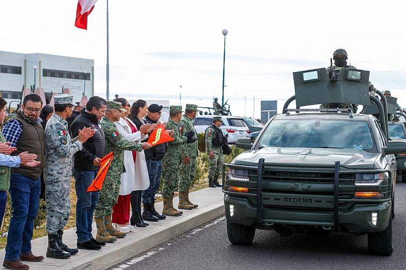 LLEGAN 800 MILITARES A ZACATECAS; FORTALECERÁN TAREAS DE PAZ 