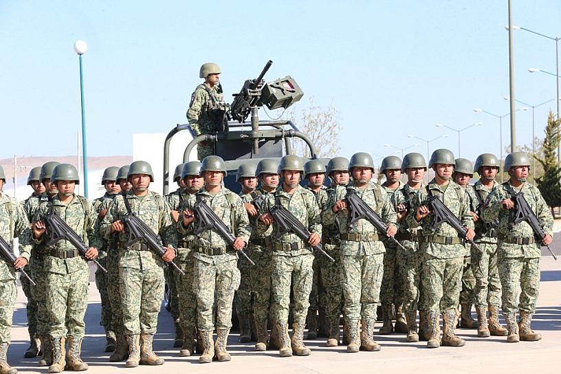 LLEGAN A FRESNILLO 300 NUEVOS ELEMENTOS DEL EJÉRCITO MEXICANO