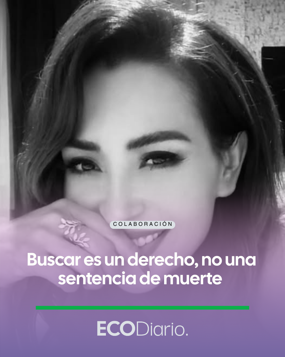 BUSCAR ES UN DERECHO, NO UNA SENTENCIA DE MUERTE