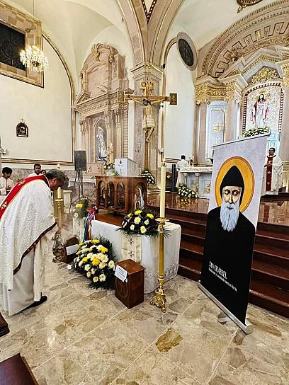 LLEGAN A GUADALUPE LAS RELIQUIAS DE SAN CHÁRBEL
