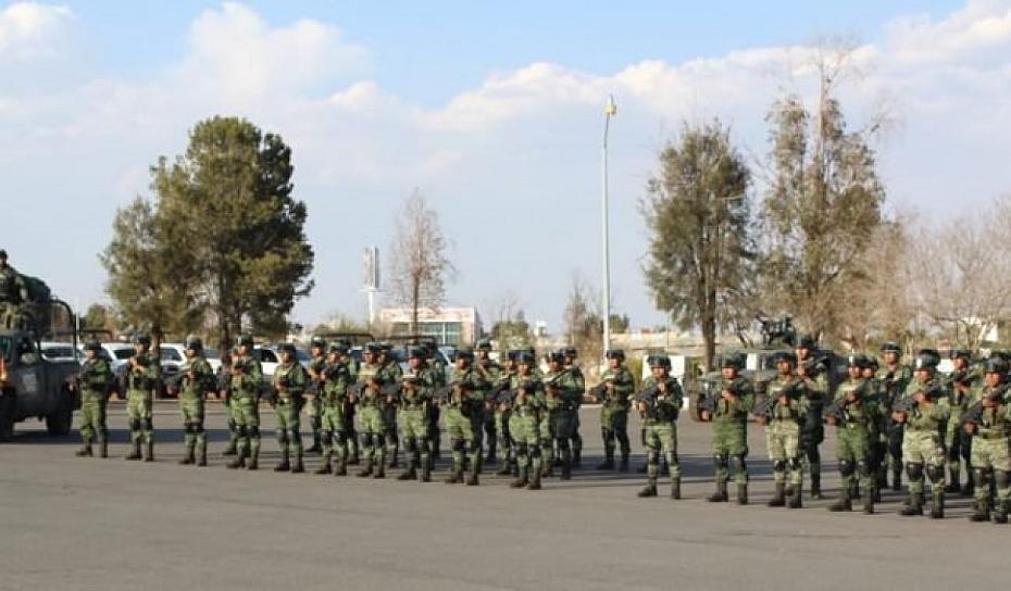 LLEGAN A ZACATECAS 200 MILITARES MÁS; APOYARÁN EN ACCIONES CONTRA LA DELINCUENCIA