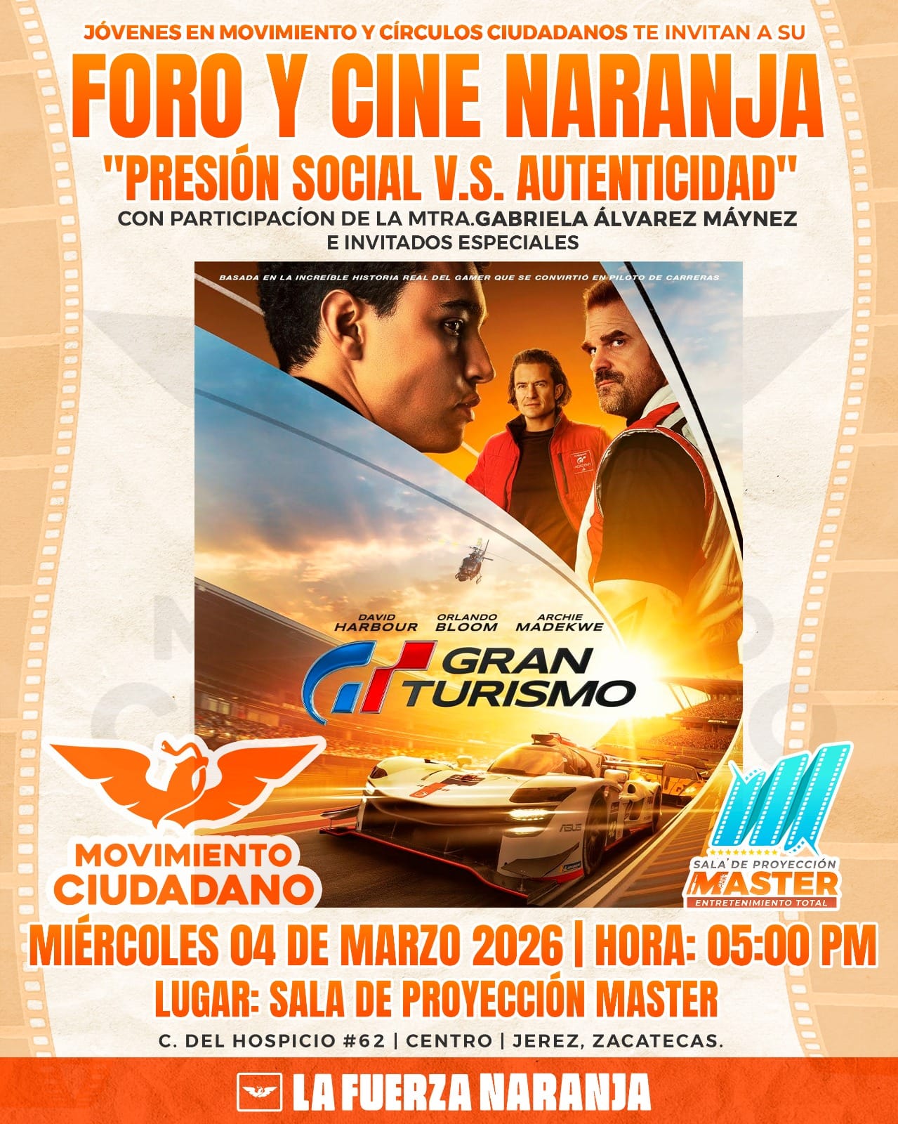 PROMUEVE MOVIMIENTO CIUDADANO ESPACIO DE DIÁLOGO Y CINE PARA JÓVENES EN JEREZ