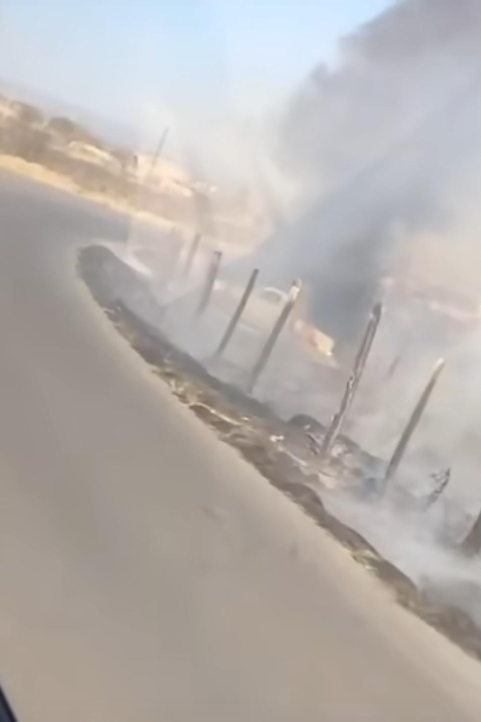 SE INCENDIA VEHÍCULO CAMINO A LA FLORIDA EN RÍO GRANDE