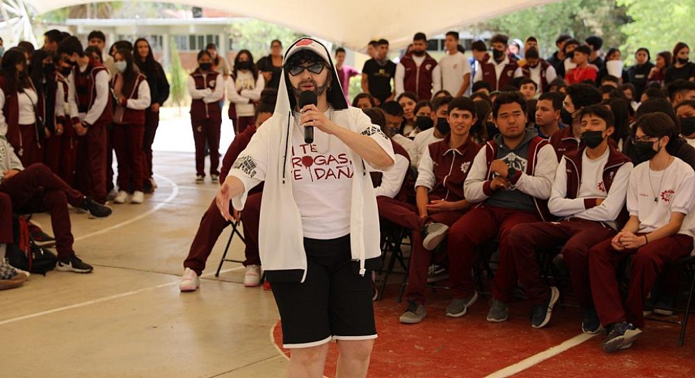 LLEVAN CAMPAÑA ANTIDROGRAS A ESTUDIANTES JEREZANOS 