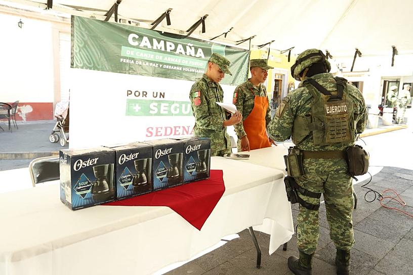 LLEVAN CAMPAÑA DE CANJE VOLUNTARIO DE ARMAS A JEREZ