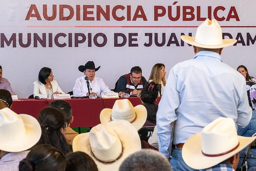LLEVAN POR SEGUNDA OCASIÓN AUDIENCIA POR LA TRANSFORMACIÓN A JUAN ALDAMA