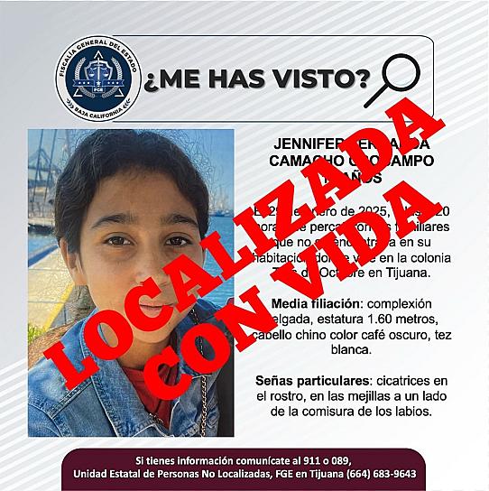 Localizan a menor desaparecida; su captor era amigo del padre