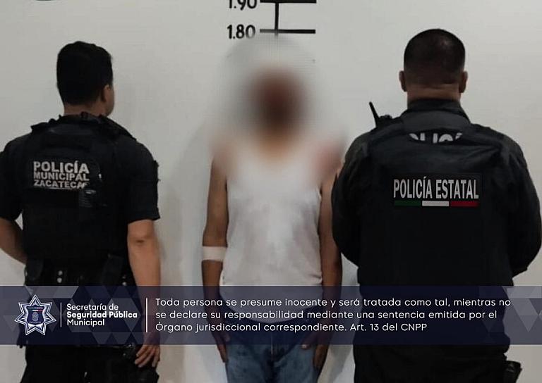 LO DETIENEN POR AGRESIVO Y EXHIBICIONISTA