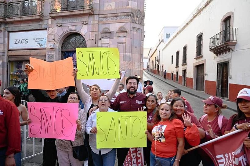 LOS ZACATECANOS SOMOS EL MOTOR DE LA TRANSFORMACIÓN: SANTOS GONZÁLEZ
