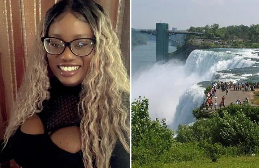 MADRE SE AVIENTA CON SUS DOS HIJOS A LAS CATARATAS DEL NIÁGARA