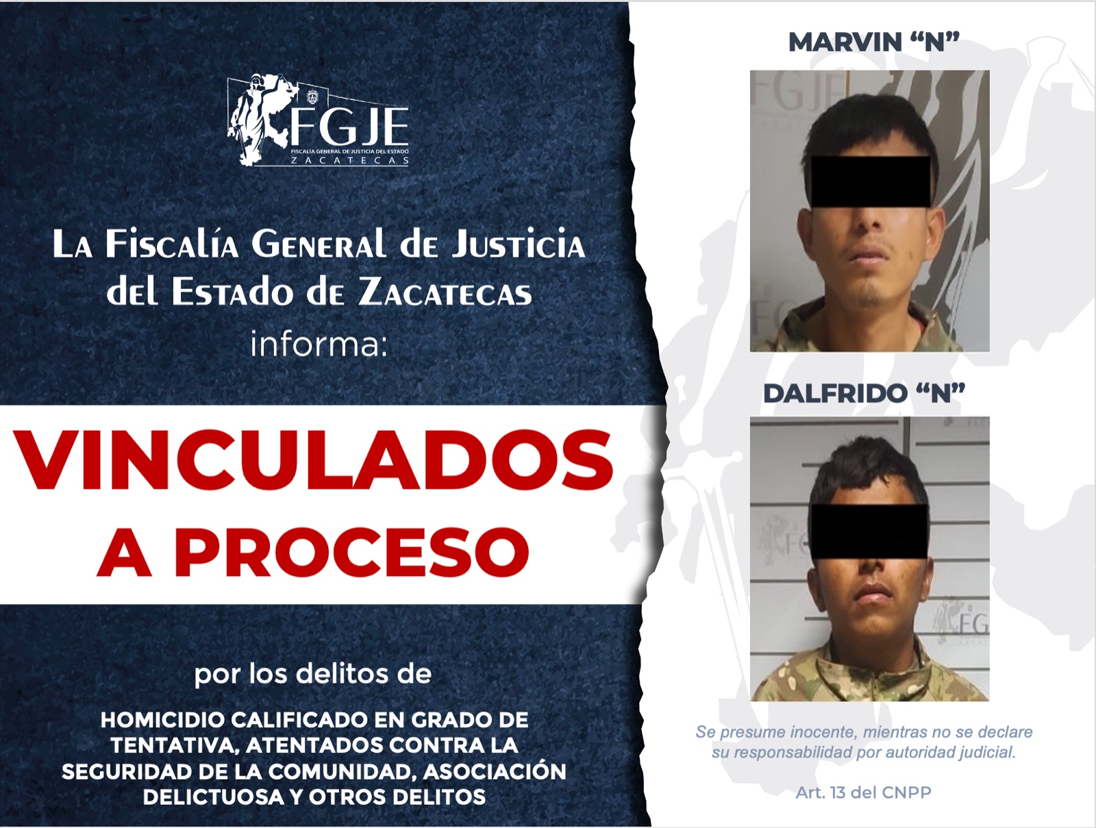 VINCULAN A CUATRO POR ATAQUE ARMADO A POLICÍAS