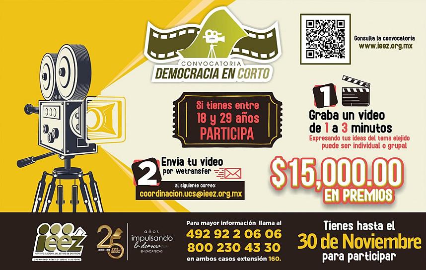MANTIENE IEEZ CONVOCATORIAS ABIERTAS DE CONCURSO DE CUENTO Y VIDEO