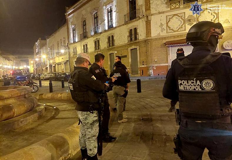 MANTIENEN DESPLIEGUE DE SEGURIDAD EN EL CENTRO HISTÓRICO