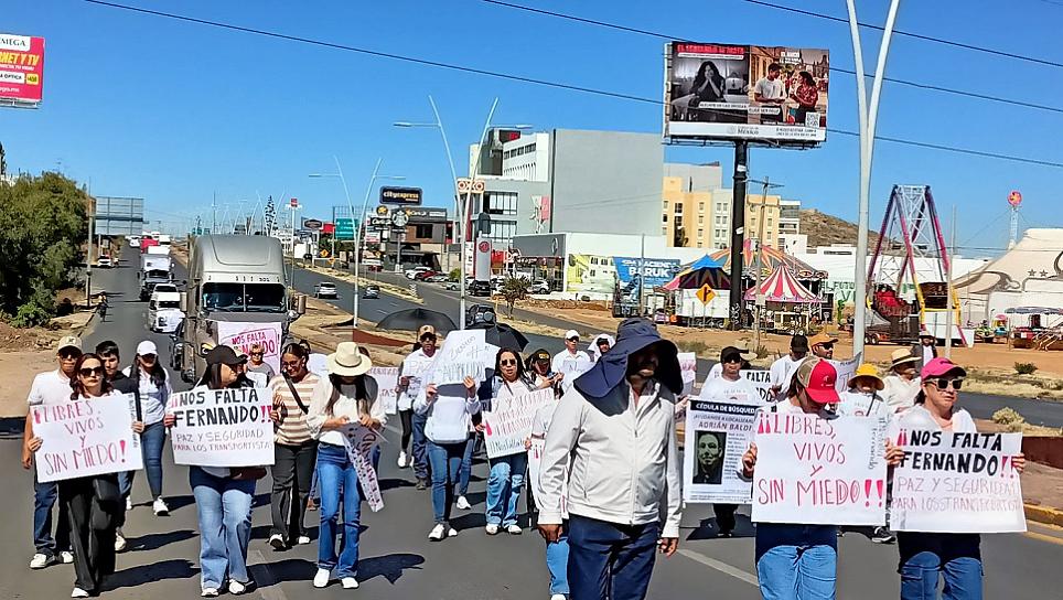 Marchan nuevamente para exigir seguridad en Zacatecas 