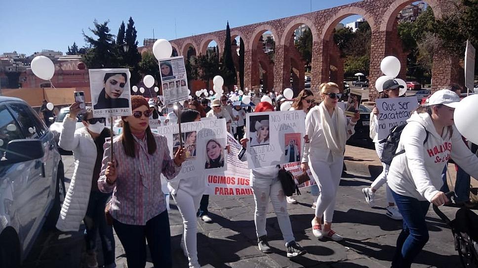 MARCHAN PARA EXIGIR LOCALIZACIÓN DE CUATRO PERSONAS DESAPARECIDAS EN ZACATECAS