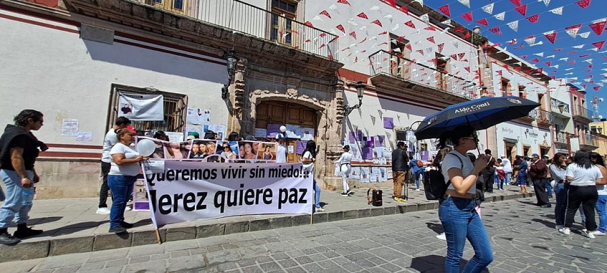 MARCHAN PARA PEDIR PAZ EN JEREZ