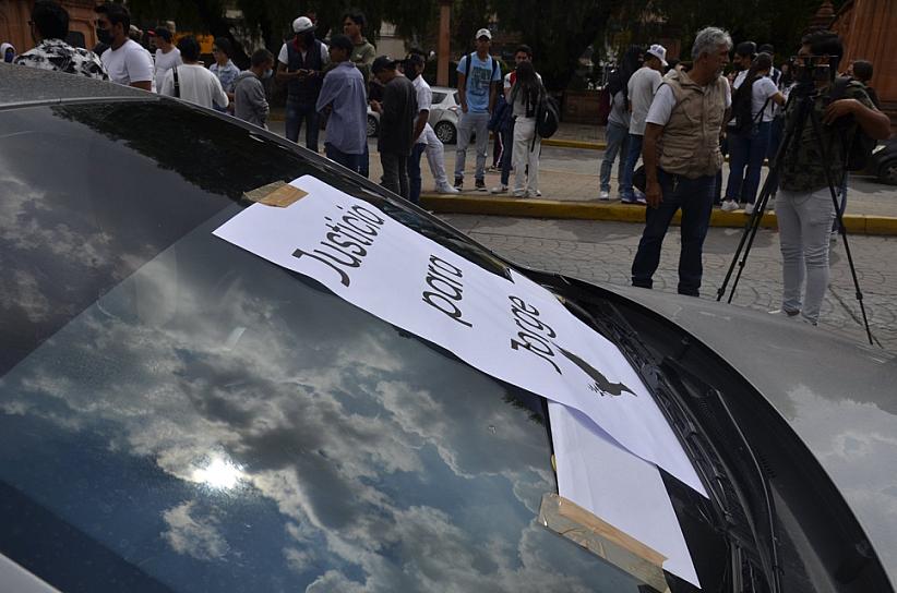 MARCHAN POR MUERTE DE JORGE ÁVILA