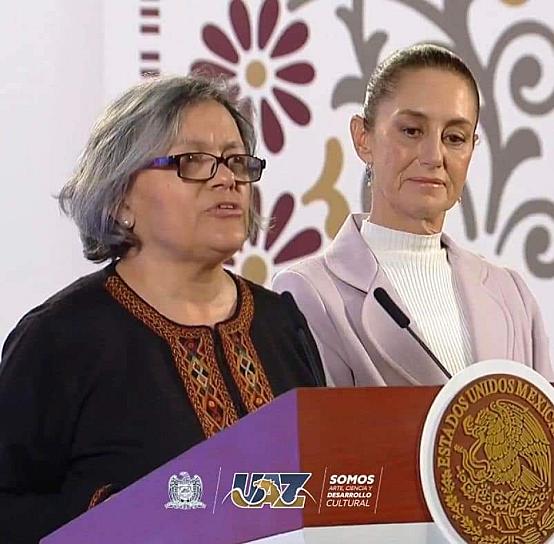 MARIANA TERÁN FUENTES, INVITADA ESPECIAL DE CLAUDIA SHEINBAUM EN LA MAÑANERA